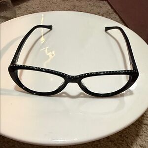 Elegant Black Cat-Eye frames only